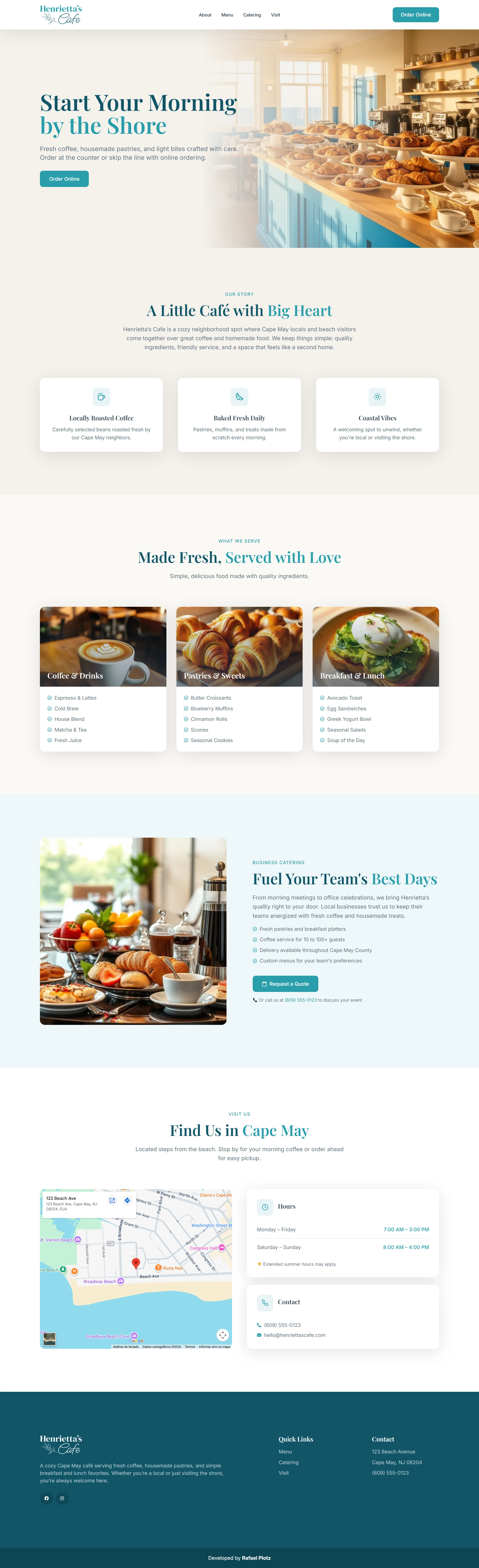 Henrietta’s Cafe - desktop